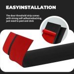 Self-Adhesive Floor Transition Strips - 36 Inch Black