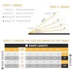 4FT Folding Aluminum Wheelchair Ramp with Non-Slip Surface