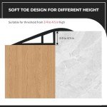 Self-Adhesive Floor Transition Strips - 36 Inch Black