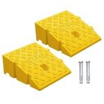 2-Pack Portable Heavy-Duty Curb Ramps for Vehicles