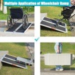 3FT Portable Folding Wheelchair Ramp - Non-Skid