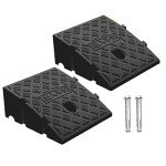 2-Pack Portable Heavy-Duty Curb Ramps for Vehicles