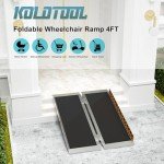 3FT Portable Folding Wheelchair Ramp - Non-Skid