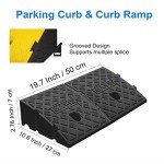 2-Pack Portable Heavy-Duty Curb Ramps for Vehicles
