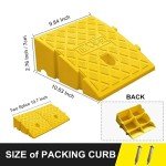2-Pack Portable Heavy-Duty Curb Ramps for Vehicles