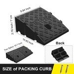 2-Pack Portable Heavy-Duty Curb Ramps for Vehicles