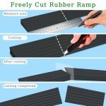 Threshold Ramp for Doorways - Non-Slip Rubber