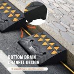 Heavy-Duty Rubber Curb Ramp Set for Vehicles