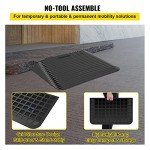 VEVOR 4" Rubber Threshold Ramp for Wheelchairs