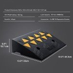 Heavy-Duty Rubber Curb Ramp Set for Vehicles