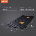 VEVOR 2" Rubber Threshold Ramp for Wheelchairs