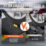 VEVOR 3" Rubber Door Ramp for Wheelchair Access