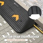 VEVOR 3" Rubber Door Ramp for Wheelchair Access