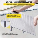 2" Aluminum Door Threshold Ramp for Wheelchairs