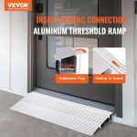 VEVOR Aluminum Door Threshold Ramp for Wheelchairs
