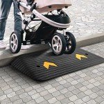 VEVOR 3" Rubber Door Ramp for Wheelchair Access