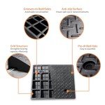 Heavy Duty Rubber Curb Ramp for Vehicles and Wheelchairs