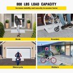 2" Aluminum Door Threshold Ramp for Wheelchairs