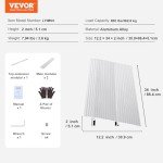 VEVOR Aluminum Door Threshold Ramp for Wheelchairs