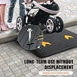 VEVOR 4" Rubber Wheelchair Threshold Ramp