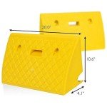Lightweight Portable Plastic Curb Ramps - 2PC Set
