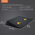 VEVOR 4" Rubber Wheelchair Threshold Ramp