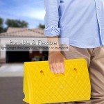 Lightweight Portable Plastic Curb Ramps - 2PC Set