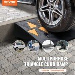 VEVOR Heavy Duty Rubber Curb Ramp for Vehicles