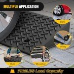 Heavy-Duty Rubber Driveway Curb Ramp - 2 Pack