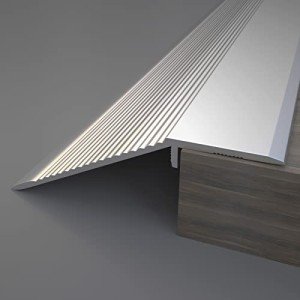 Aluminum Threshold Ramp Strip for Doorways, 36 Inch