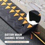VEVOR Heavy Duty Rubber Curb Ramp for Vehicles