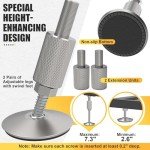 Adjustable Aluminum Wheelchair Threshold Ramp, 1100lbs Capacity