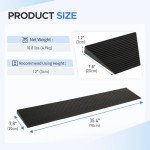 1.2" Heavy-Duty Rubber Wheelchair Door Ramp