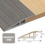 Vinyl Floor Transition Strip - 36 inch Gray