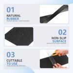 1.2" Heavy-Duty Rubber Wheelchair Door Ramp