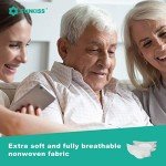 SUNKISS TrustPlus Adult Diapers with Maximum Absorbency, Disposable Incontinence Briefs with Tabs for Men and Women, Odor Control, XLarge, 15 Count