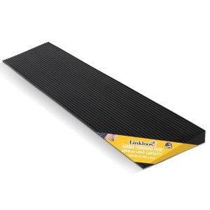 Portable Non-Slip Rubber Wheelchair Threshold Ramp
