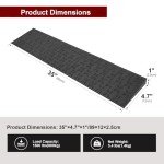 Ruedamann 1" Rubber Threshold Ramp for Wheelchairs