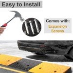 Heavy Duty Rubber Curb Ramp - 2" Rise, 2PC