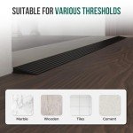 Self-Adhesive Rubber Threshold Ramp for Wheelchairs