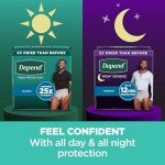 Depend Fresh Protection Adult Incontinence Underwear for Men, Disposable, Maximum, Extra-Large, Grey, 26 Count, Packaging May Vary