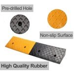 Heavy Duty Rubber Curb Ramp - 2" Rise, 2PC