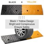 Heavy Duty Rubber Curb Ramp - 2" Rise, 2PC