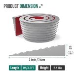 Self-Adhesive Rubber Threshold Ramps for Doorways