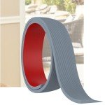 Self-Adhesive 0.4" Rubber Doorway Ramp - 6.6Ft