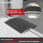 Ruedamann Non-Slip Threshold Ramp with Support Frame
