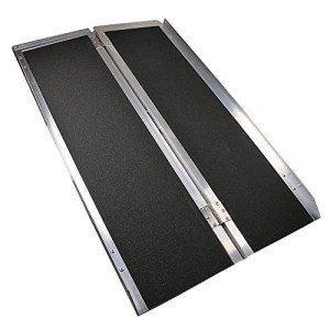 Portable 4ft Non-Skid Wheelchair Ramp for Mobility