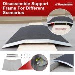 Ruedamann Non-Slip Threshold Ramp with Support Frame