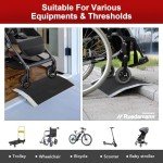 Ruedamann Non-Slip Threshold Ramp with Support Frame