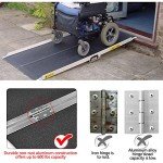 Portable 4ft Non-Skid Wheelchair Ramp for Mobility